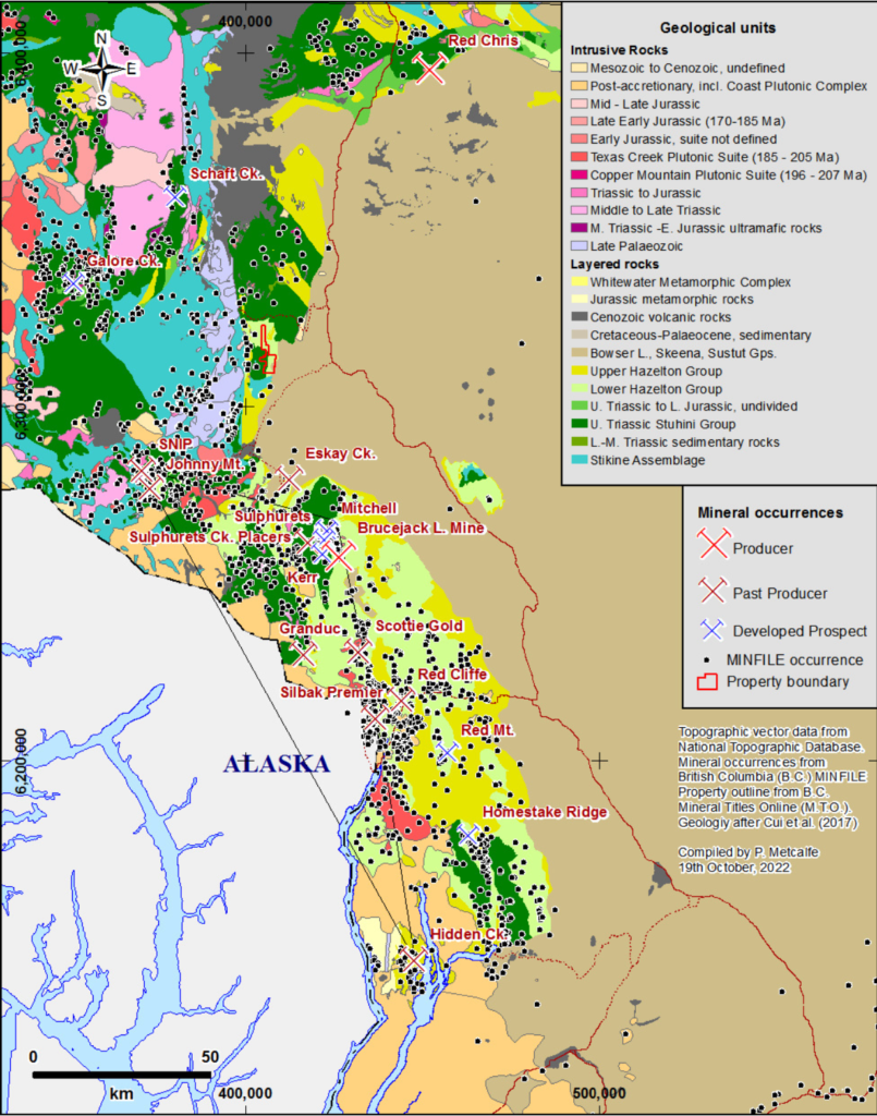 Generalised regional geology after Cui et al. (2017)